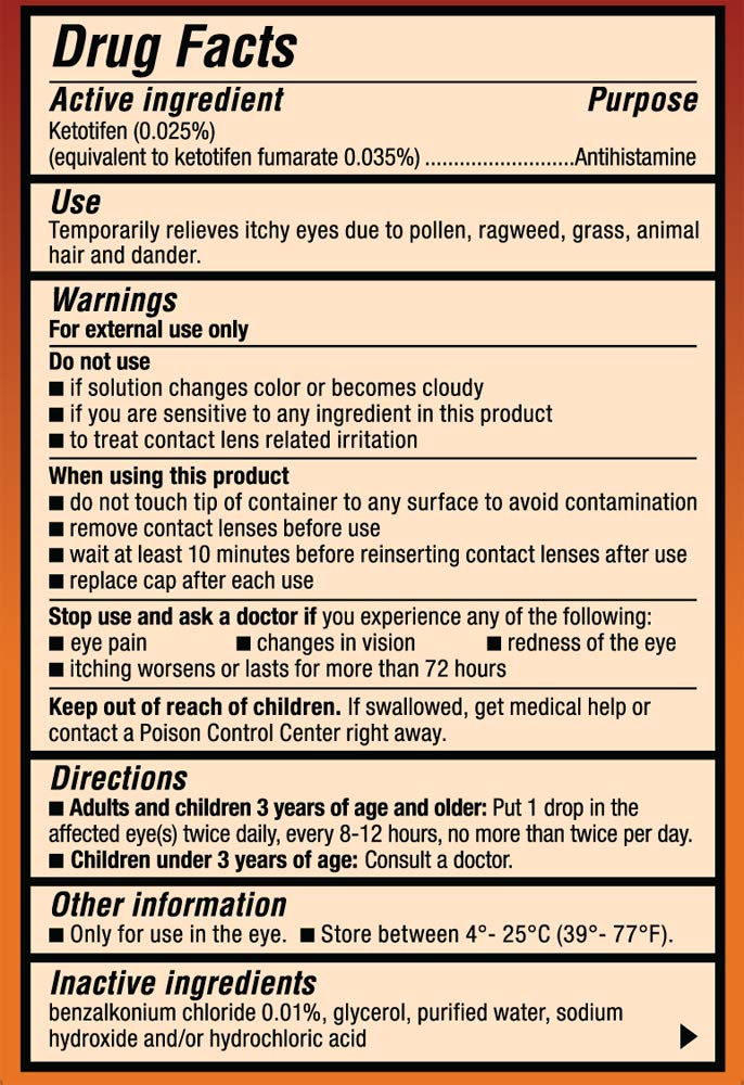 Alcon Zaditor Antihistamine Eye Drops, Twin Pack, 5-mL Each