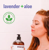 Thumbnail for Everyone 3-in-1 Soap, Body Wash, Bubble Bath, Shampoo, 32 Ounce (Pack of 2), Lavender and Aloe, made with Essential Oils for Men and Women