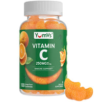 Thumbnail for YUM-V'S Vitamin C Gummies for Adults - 250 mg Yummy Vitamin C Gummy - VIT C Gummies - Immune Support Supplement -Orange Flavored Kosher, Halal, Gluten Free (100 Count)