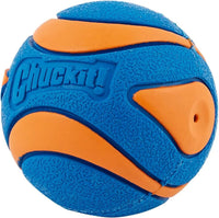 Thumbnail for Chuckit Ultra Squeaker Ball Natural Rubber Dog Toy Medium 2.5