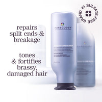Thumbnail for Pureology Strength Cure Blonde Purple Conditioner for Blonde & Lightened Color-Treated Hair, 33.8 Fl Oz