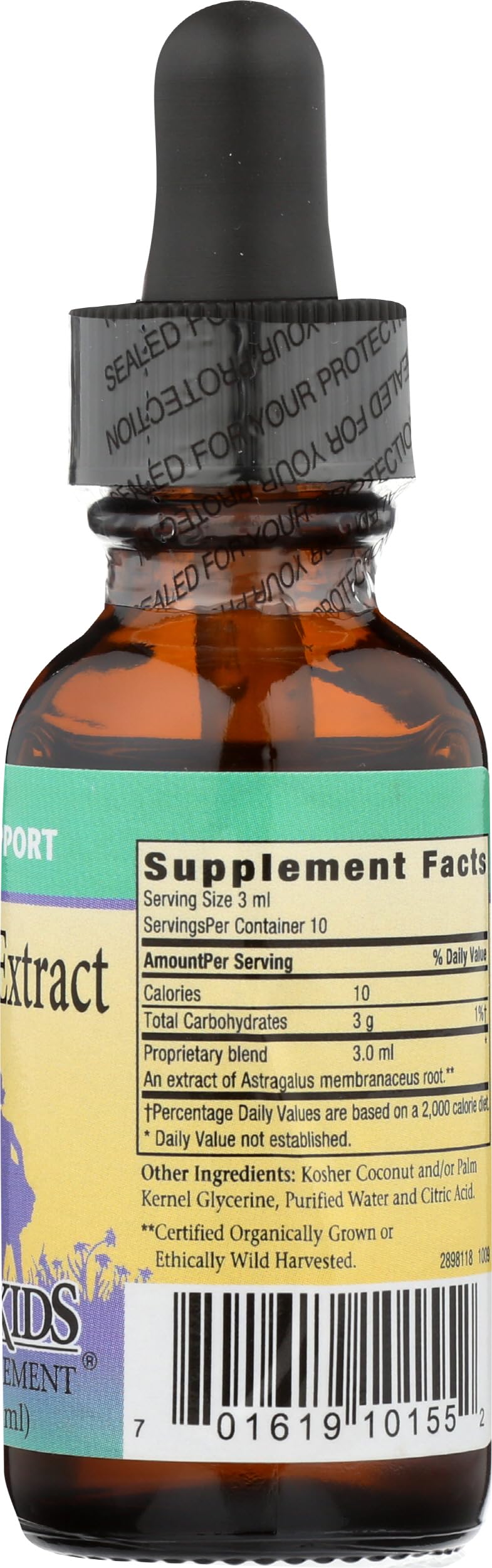 Herbs For Kids, Astragalus Extract Organic, 1 Fl Oz