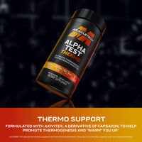 Thumbnail for MuscleTech Thermogenic Testosterone Booster for Men, AlphaTest Thermo - T-Boost Mens Supplement with Tribulus Terrestris - Male Gym Workout Supplements for Muscle Growth, Stamina & Energy - 90 Pills