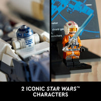 Thumbnail for LEGO Star Wars Ultimate Collector Series X-Wing Starfighter Building Set for Adults, Star Wars Collectible for Build and Display with Luke Skywalker Minifigure, Fun Gift Idea for Fans, 75355