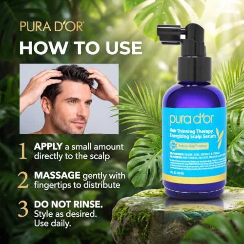 Image 7 of PURA D'OR Hair Thinning Therapy Scalp Serum, 4oz