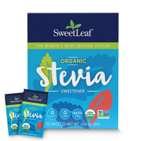 Thumbnail for SweetLeaf Organic Stevia Powder Packets - Zero Calorie Sweetener with Stevia Leaf Extract, No Artificial Sweetener Additive, Sugar Free, Keto Friendly, Non GMO, Gluten Free - 70 Packets (Pack of 1)