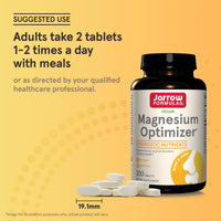 Thumbnail for Jarrow Formulas Magnesium Optimizer - 200 Tablets - Supports Bone Health & Muscle Function - Exercise & Endurance Benefits - Includes Taurine, P5P & Vitamin B6 - 100 Servings