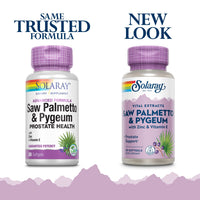 Thumbnail for SOLARAY Saw Palmetto and Pygeum - Saw Palmetto for Men w/Pygeum Bark, Zinc, Vitamin E, Pumpkin Seed Oil - Prostate Supplements for Men w/Beta Sitosterol - 60-Day Guarantee - 30 Servings, 30 Softgels