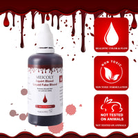 Thumbnail for MEICOLY 2.1Oz Halloween Dripping Fake Blood,Safe Realistic Washable Edible Liquid Blood Sangre Falsa with 0.7 Oz Cleaning Soap,Squirt Blood for Clothes,Zombie Vampire Monster,SFX Cut Wound Makeup,Dark