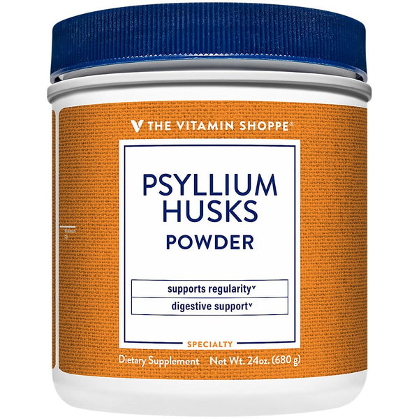 The Vitamin Shoppe Psyllium Husk Powder - Digestive Health & Regularity | Soluble Fiber Supplement | 16 oz 136 Servings | Unflavored