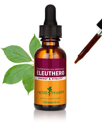 Thumbnail for Herb Pharm Eleuthero Root Liquid Extract for Energy and Stamina, Cane Alcohol, 1 Ounce