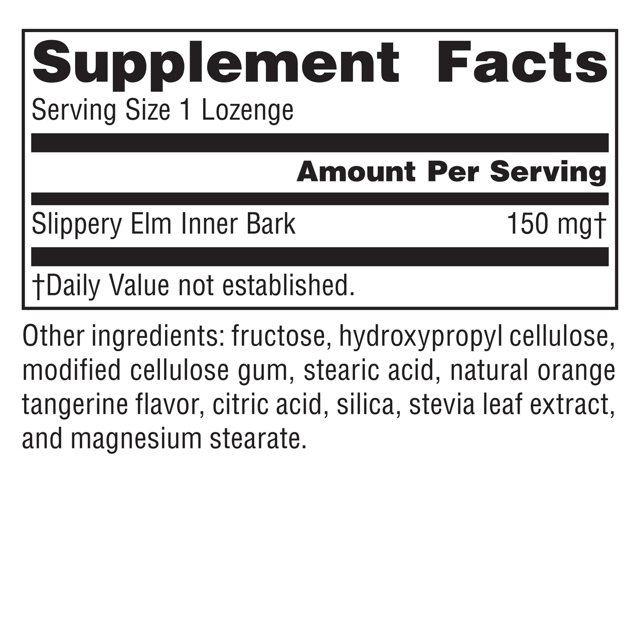 Planetary Herbals Slippery Elm Tangerine Lozenges, Herbal Throat Support, 100 Lozenge
