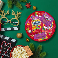 Thumbnail for Wrigley's Skittles Fun Size Original, Wild Berry, and Sour Chewy Individually Wrapped Stocking Stuffers Christmas Candy Variety Pack, 26.46 Oz Bulk Bag