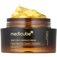 Thumbnail for medicube Deep Vitamin C Golden Capsule Face Moisturizer - Liposome Capsules For Wrinkles, Skin Radiance - Transparent Gel for Glow Hydration - Korean Skin Care 1.94 oz