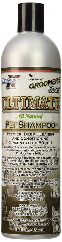 Thumbnail for Groomer's Edge Ultimate Pet Shampoo | Deep Cleans and Conditions Dogs, Cats, Puppies, Kittens, Horses, Cattle | 16 ounce bottle