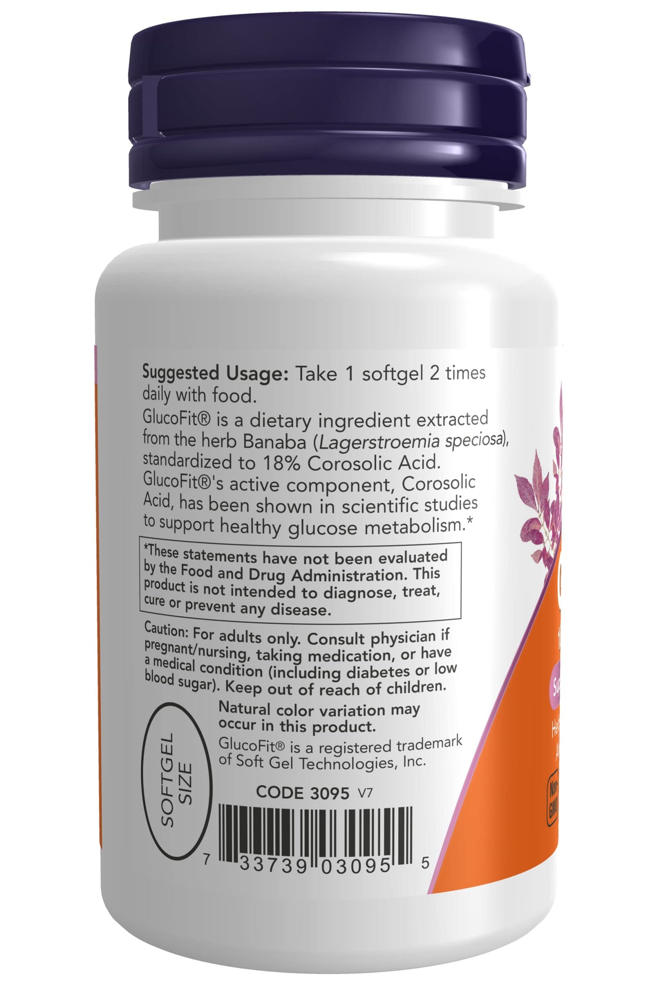 NOW Foods GlucoFit, 60 Sgels (Pack of 3)