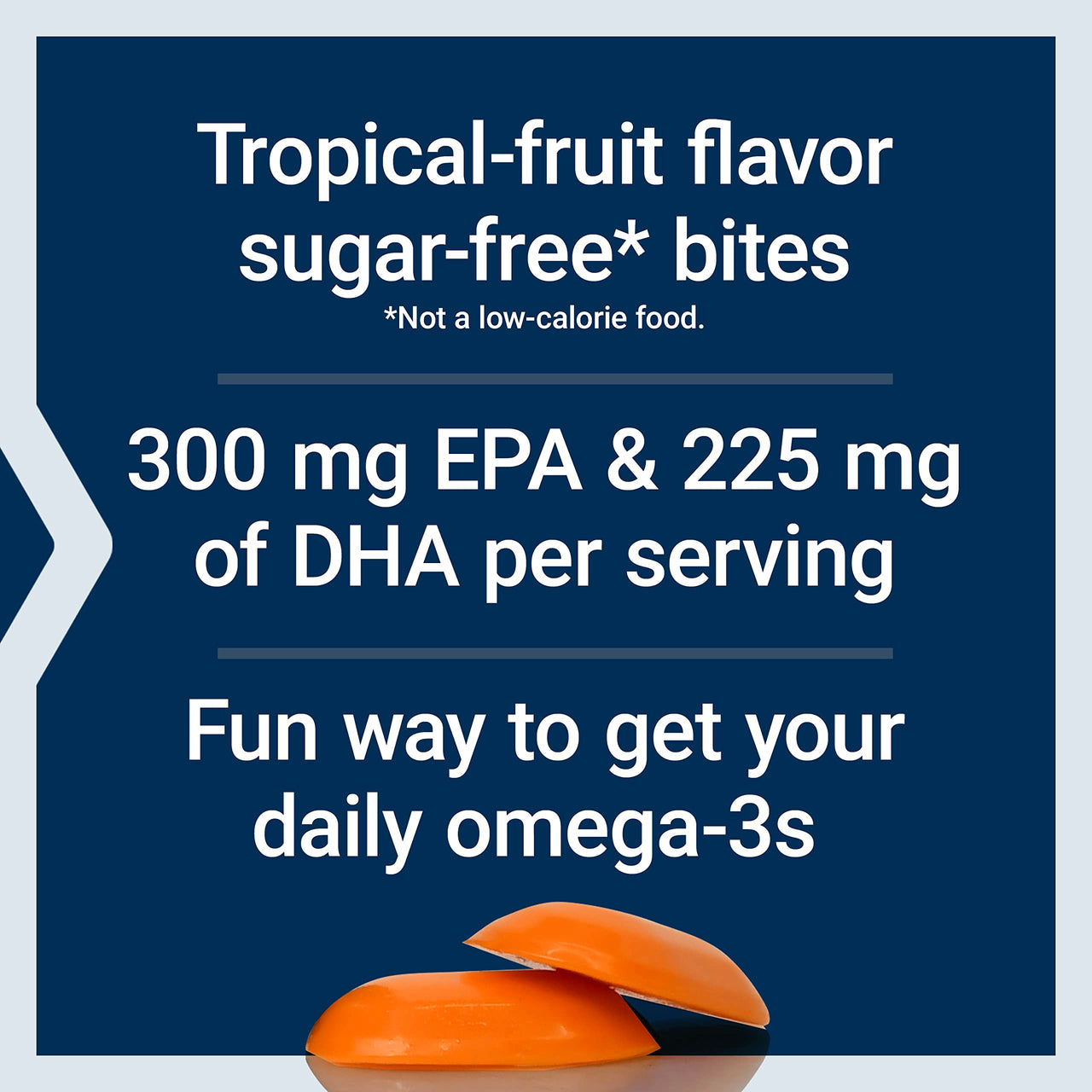Life Extension Omega-3 Fish Oil Gummy Bites, EPA DHA Fatty acids, High-dose EPA DHA Support in a Delicious chewable Form, Non-GMO, Gluten Free, 36 Gummy Bites