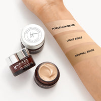Thumbnail for IT Cosmetics Bye Bye Redness Full Coverage Color Correcting Cream (Light Beige) - Redness Neutralizing Tinted Face Moisturizer, 12HR Hydration, Hyaluronic Acid, Colloidal Oatmeal - 0.37 fl oz