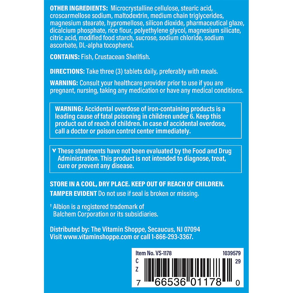 The Vitamin Shoppe Multi Minerals with Boron & Vitamin D, Formulated with Trace Minerals, Supports Healthy Bones (300 Tablets)