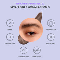 Thumbnail for Wonderskin Wonder Blading Brow Stain & Go Masque - Long Lasting Eye Brow Tint, Transfer Proof and Smudge Proof Eyebrow Tint Stain (Dark Brunette)