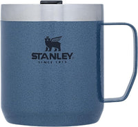 Thumbnail for STANLEY Stay-Hot Camp Mug 12 oz, Press Fit Drink Through Lid, Cup for Coffee, Tea and Drinks, Insulated Stainless Steel Coffee Mug, BPA-Free, Hammertone Lake