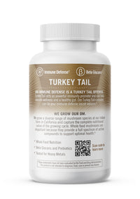 Thumbnail for Om Mushroom Superfood Turkey Tail Mushroom Capsules Superfood Supplement, 90 Count, 30 Days, Immune Support, Polysacchrides, Beta-Glucans, Gut Health & Holistic Defense Mushroom Supplement