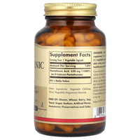 Thumbnail for Solgar Pantothenic Acid 550 mg Vegetable Capsules Vitamin B5 Energy Metabolism Nervous System Support Gluten Free Dairy Free Kosher Servings, Standard Packaging, 100 Count
