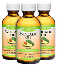 Thumbnail for De La Cruz Avocado Oil - Expeller Pressed Pure 100% Avocado Oil for Hair and Body - Lightweight Body Oil for Dry Skin - 2 FL. OZ. (3 Bottles)