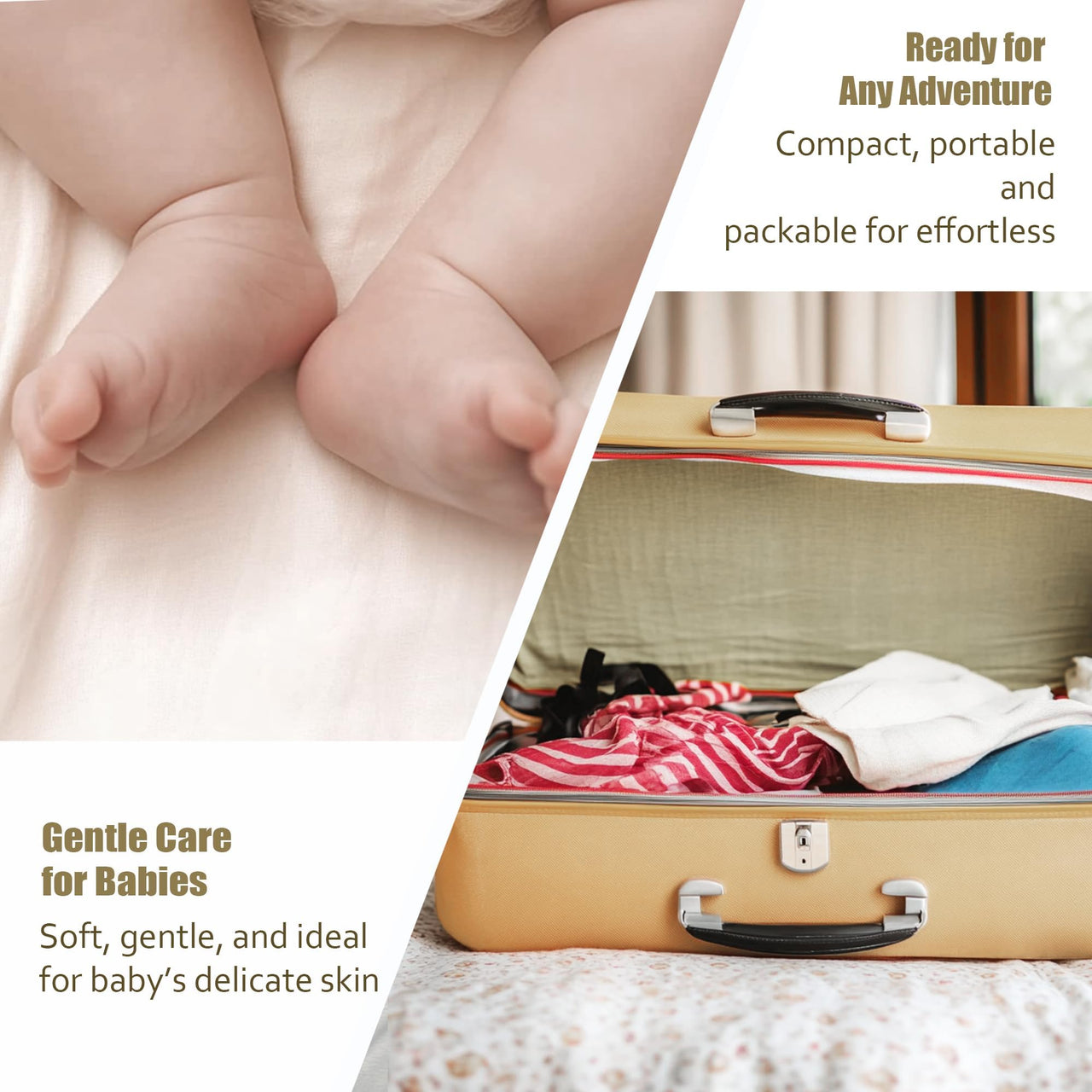 Ourmed Life Face Towels, Disposable Biodegradable Facial Towels for Sensitive Skin, Lint- free Face Wipes for Washing Face, Skincare and Makeup Remover, Dry Wipes, 10"×12" Extra Large, 50 Count