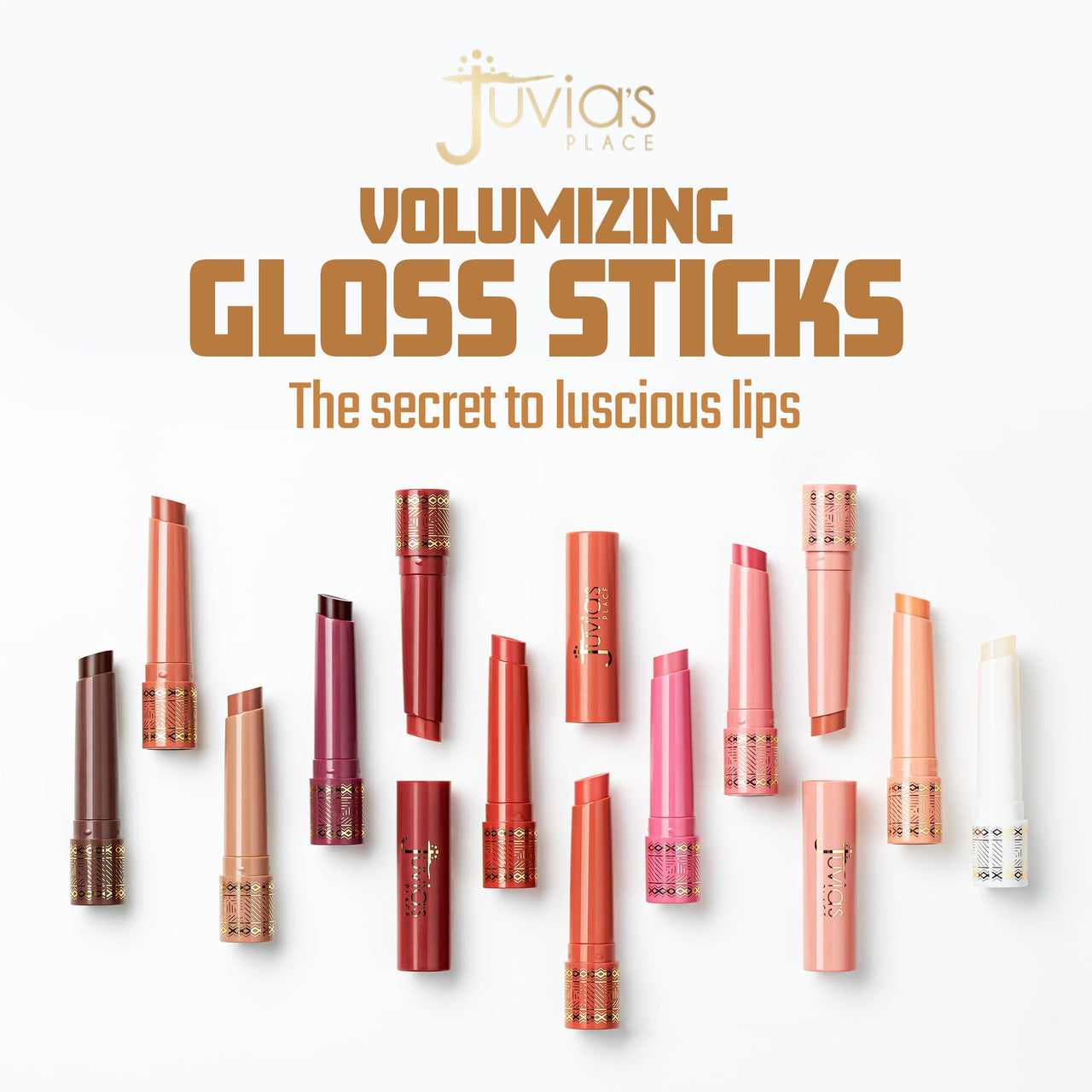 Juvia's Place Volumizing Gloss Sticks Sugar Cookie - Shiny Luscious Lips with Nourshing Hydration, Plumping Gloss, Lip Plumper Gloss, Plumping Lip Balm, Hydrating Lip Gloss