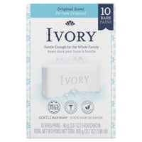 Thumbnail for Ivory Gentle Bath Bar Soap, Designed for Whole Family, 99.44% Pure Formula, Plant-Based Cleansers, Made Without Heavy Perfumes, Parabens or Phthalates, Original Scent, 3.17 oz (10 Count)