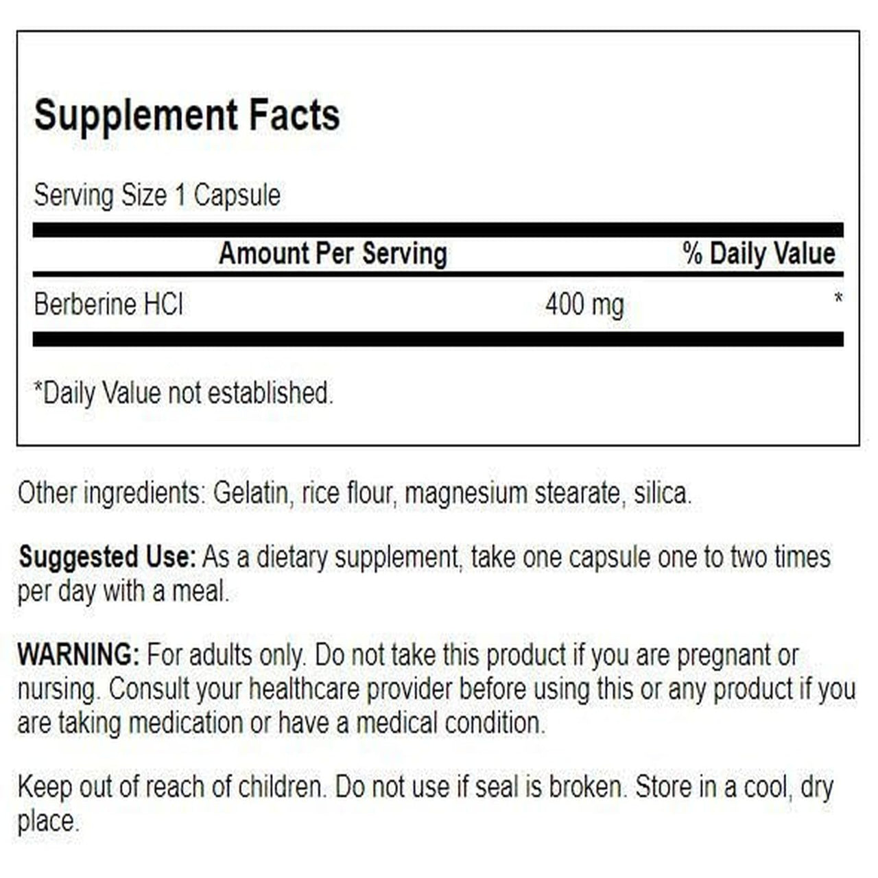 Swanson Berberine - Supports Metabolic Health & Heart Health* - Contains Standardized Berberine HCl - Non-GMO & Gluten-Free - 60 Vegan Capsules (2 Pack)