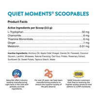 Thumbnail for NaturVet Scoopables Quiet Moments Cat Calming Aid - Promotes Calm with Stressful Events Storms, Fireworks, Travel, Separation Anxiety - Cat Health Supplement w/Melatonin - Salmon Flavored | 5.5oz Bag