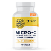 Thumbnail for Vimergy Micro-C® Vitamin C Capsules – 500mg per Capsule, Supports Immune Health*, Promotes Collagen Production, Supports Healthy Bones*, Kosher, Vegan & Gluten-Free, Travel Size 90 Capsules
