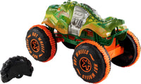 Thumbnail for Hot Wheels Monster Trucks Remote-Control Toy Vehicle, 1:15 Scale Rageasaur RC with Grip Action Tires for Off-Roading & Wheelie Stunting