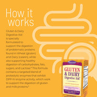 Thumbnail for Nature's Secret Gluten & Dairy Digestive Aid - 50 Capsules - Helps Break Down Wheat Protein & Milk Lactose - 25 Servings