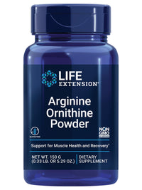 Thumbnail for Life Extension Arginine Ornithine Powder, Promotes Muscle Health & Recovery, Gluten Free, Non-GMO, net Weight 150 Grams