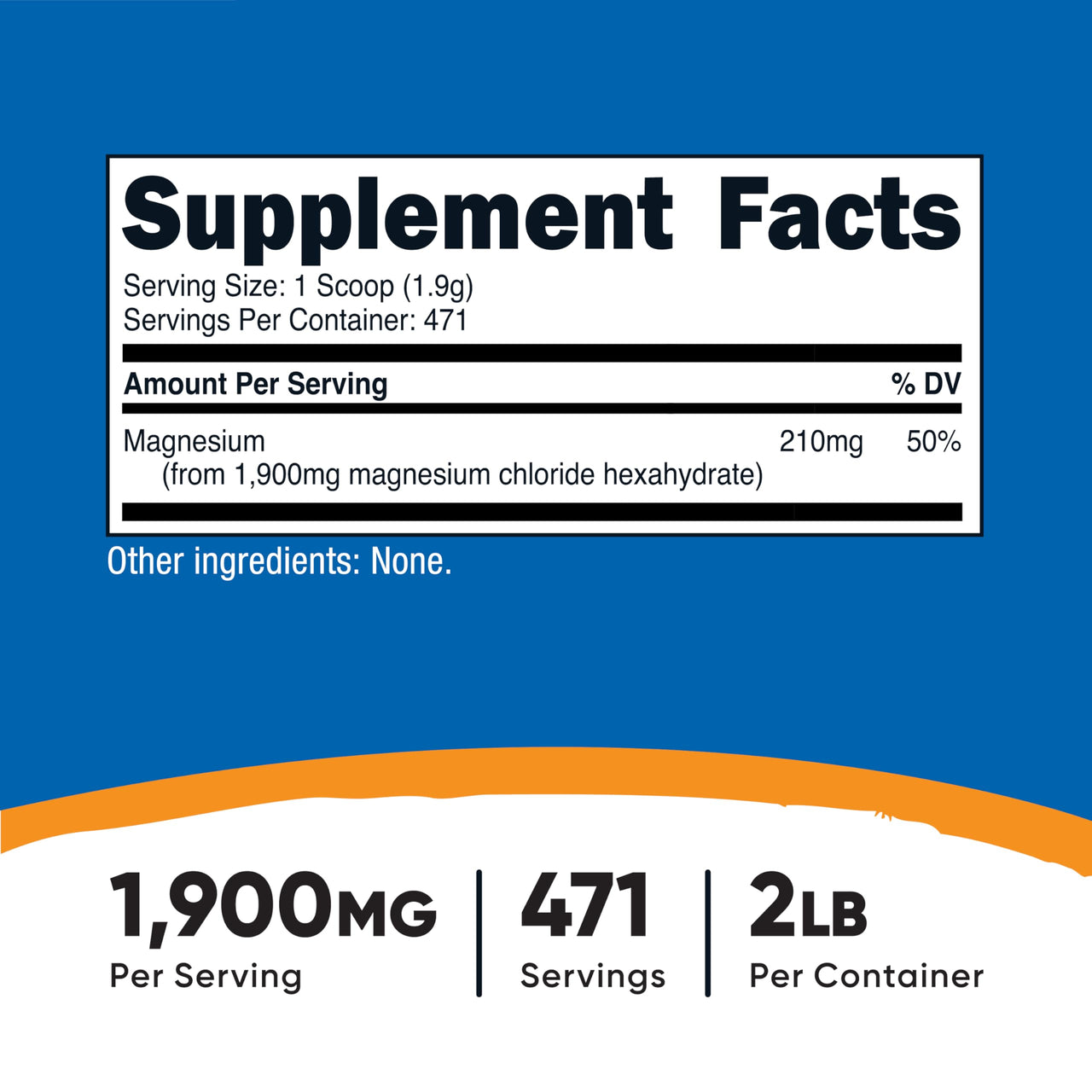 Nutricost Magnesium Chloride (2LBS) - Gluten-Free, Vegetarian, Non-GMO