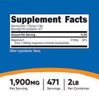 Thumbnail for Nutricost Magnesium Chloride (2LBS) - Gluten-Free, Vegetarian, Non-GMO