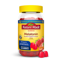 Thumbnail for Nature Made Melatonin 10 mg per serving Gummies, Sleep Gummies for Adults Maximum Strength Dosage, 100% Drug Free Sleep Aid, 120 Count, 60 Day Supply