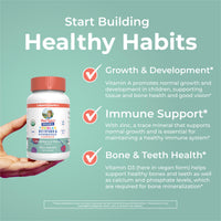 Thumbnail for MaryRuth Organics Toddler Multivitamin Gummies + Postbiotics | USDA Organic | Vitamins for Kids Ages 2+ | Immune Support | Vitamin C | Vitamin D3 | Vitamin A | Zinc | Vegan | Non-GMO | 60 Servings