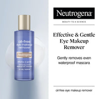 Thumbnail for Neutrogena Gentle Oil-Free Eye Makeup Remover & Cleanser for Sensitive Eyes, Non-Greasy Makeup Remover, Waterproof Mascara Remover, Dermatologist & Ophthalmologist Tested, 5.5 fl. oz