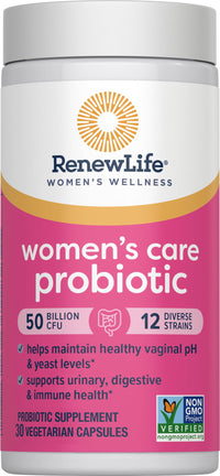Thumbnail for Renew Life Women's Probiotic Capsules, 50 Billion CFU Guaranteed, Supports pH Balance, Vaginal, Urinary, Digestive and Immune Health(2), L. Rhamnosus GG, Dairy, Soy and Gluten-Free, 30 Count