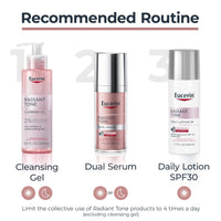 Thumbnail for Eucerin Radiant Tone Dual Serum Dark Spot Corrector, Dark Spot Serum with Thiamidol and Hyaluronic Acid, Helps Visibly Reduce the Look of Persistent Dark Spots, 1 Fl Oz Bottle