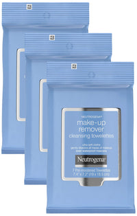 Thumbnail for Neutrogena Make-Up Remover Cleansing Towelettes, 7 Count, Packaging May Vary (Pack of 3)