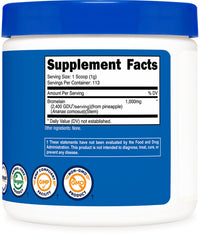 Thumbnail for Nutricost Bromelain Powder 4 OZ - Non-GMO, Vegetarian, Gluten Free