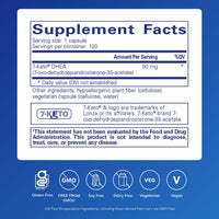 Thumbnail for Pure Encapsulations 7-Keto DHEA 50 mg | Unique DHEA Metabolite Supplement to Support Thermogenesis and Healthy Body Composition* | 120 Capsules