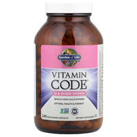 Thumbnail for Garden of Life Vitamin Code Multivitamin for Women 50 & Over, B Vitamins, A, C, D3, E & K, CoQ10, Probiotics & Enzymes, for Women 50 Plus, 240 Capsules
