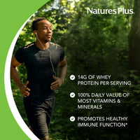 Thumbnail for NaturesPlus SPIRU-TEIN WHEY Shake, Vanilla - 1.05 lb - Whey Protein Powder - with Spirulina, Vitamins & Minerals - Gluten Free - 14 Servings