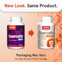 Thumbnail for Jarrow Formulas Quercetin 500mg Capsules - 200 Veggie Caps - Supports Antioxidant Status, Cardiovascular Health & Immune Health - 200 Servings